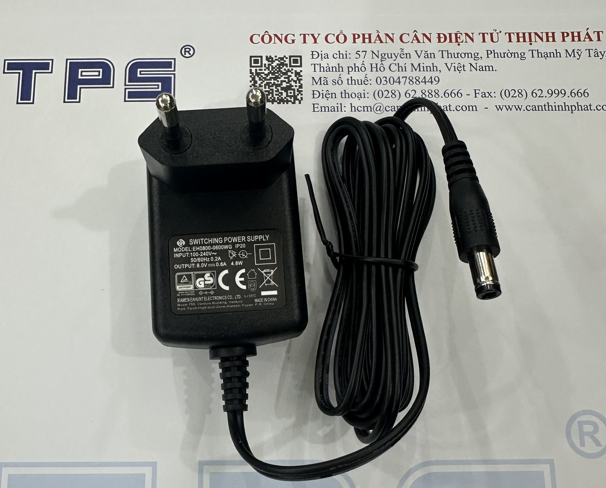 Sạc 8V-0.6A cân KD TBED